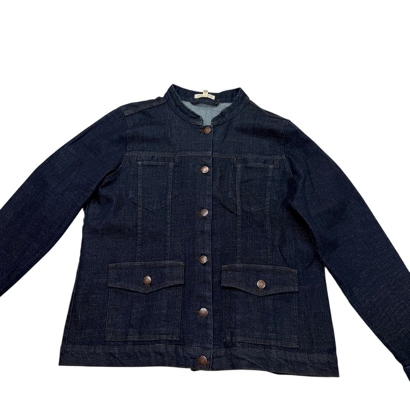 Eileen Fisher Organic Cotton Denim Jacket - Picture 11 of 11
